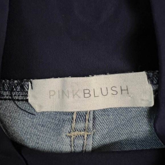 PINKBLUSH Maternity Distressed Jean Shorts Sz 30 - Picture 3 of 5